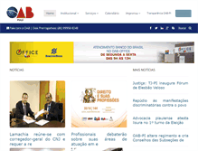 Tablet Screenshot of oabpi.org.br